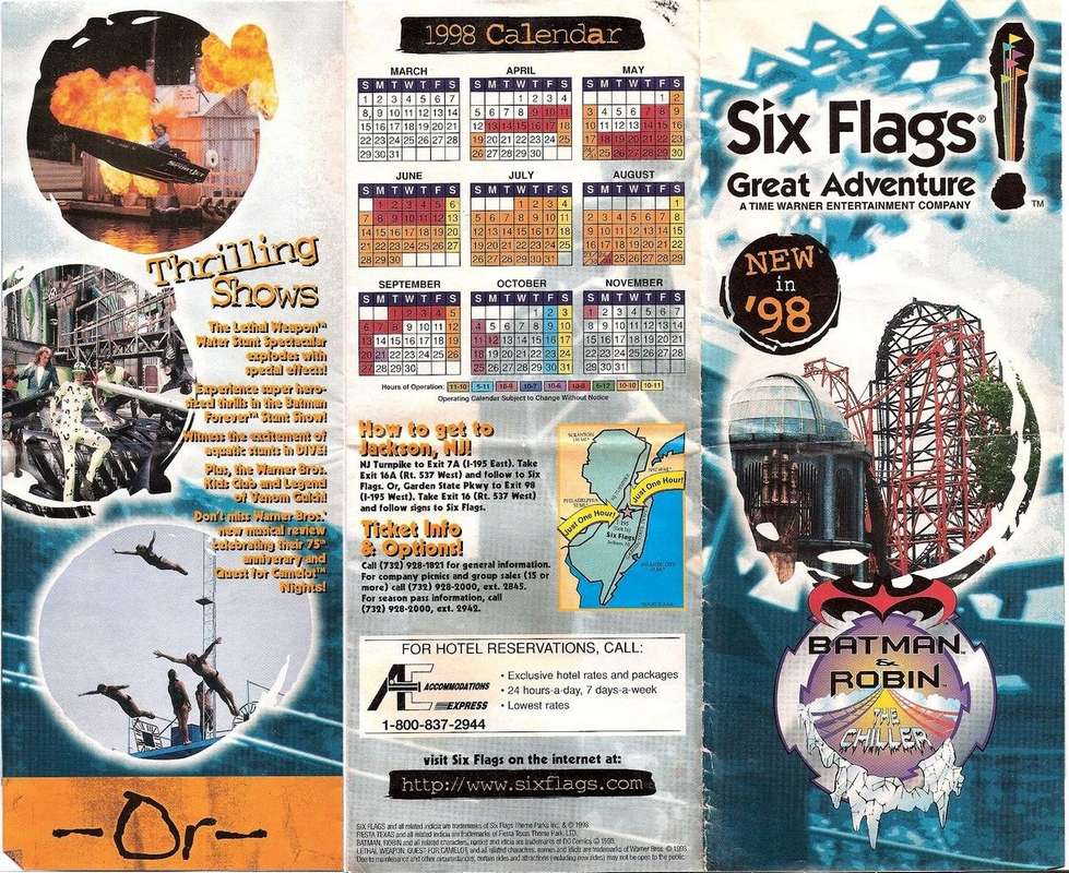 Six Flags Great Adventure - 2015 Park Map
