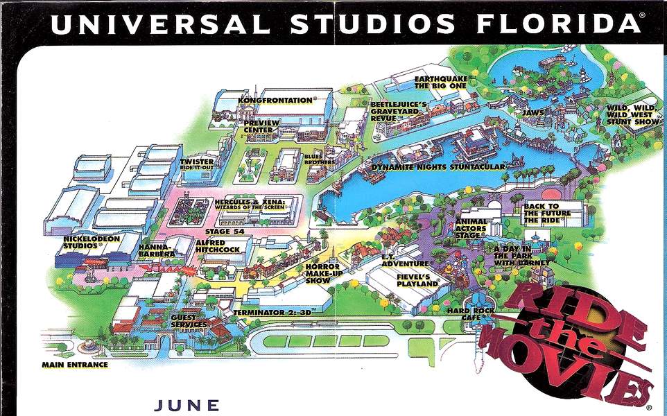 Universal Orlando Maps including theme parks and resort maps