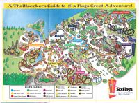 Six Flags 1999 map