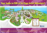 Six Flags 2004 map