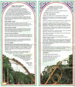 Busch Gardens 1991 Map